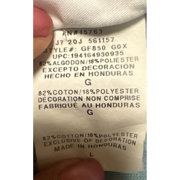 Y2K Champion Reverse Weave Sweatshirt Teal Aqua Blue  Essential Retro Large - Picture 5 of 7